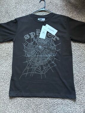 Black Spiderweb Graphic Tee by Sp5der